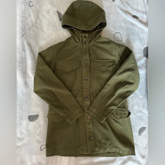 Aritzia Sunday Best Ranger Hooded Jacket In Olive Green  Size Small Utility - Picture 9 of 16